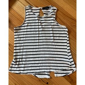 Sanctuary Linen Striped Tank